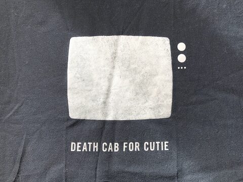 Death Cab for Cutie "TV Snow" band shirt