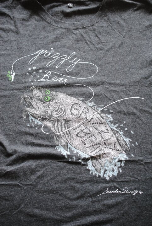 Grizzly Bear Fish band t-shirt